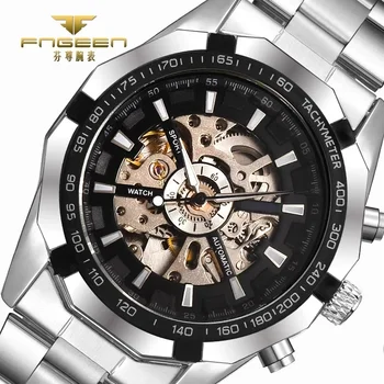 Автоматические часы Мужские Топовые роскошные Модные часы Мужские механические часы Skeleton Деловые часы Relogio Male Montre Relojes