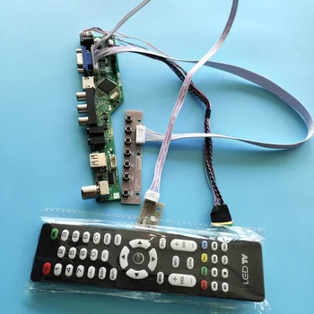 комплект для LTN173KT03 TV AV панель Экран LCD LED пульт дистанционного управления VGA 1600X900 USB 40pin LVDS 17,3 