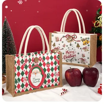 Мультяшный Рождественский подарочный пакет Lucky со шнурком, коробка конфет большой емкости, праздничный набор, Свадебный пакет конфет, Свадебная вечеринка