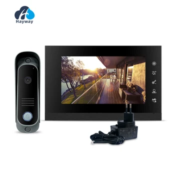 Комплект видеодомофона Проводной видеодомофон с видеодомофоном, Непромокаемая вызывная панель, ИК-камера для дома, виллы, 1200TVL