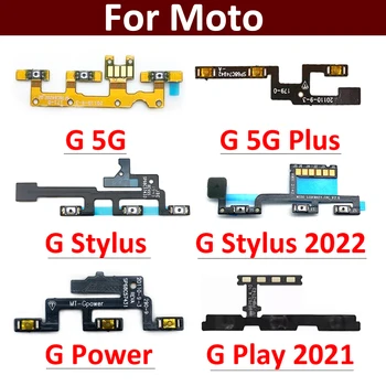 Оригинальная боковая кнопка включения выключения громкости, гибкий кабель для Motorola Moto G 5G Plus G Power Stylus 2022 Pure 2021