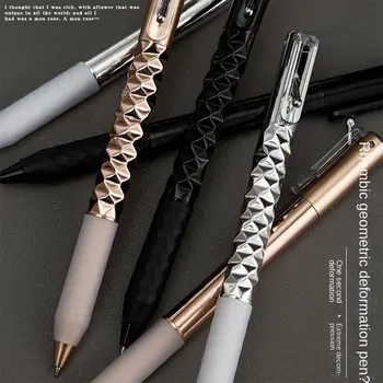0,5 мм Черные Чернила Гелевая Ручка Креативный Тренд Геометрическая Деформация Нейтральная Ручка Противоскользящая Мягкая Ручка Студенческие Письменные Принадлежности