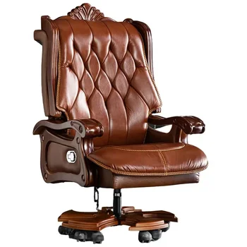 Массажное кресло-качалка Офисный стул на колесиках Компьютер для медитации Кожаное офисное кресло Мебель для спальни Салон