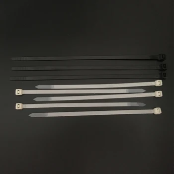 3 *100 мм, 3x100 мм (ширина 2,2 мм) Черный, белый Сетевой шнур, Самоблокирующийся нейлоновый пластиковый ремешок, Обертывание, застежка-молния, Кабельные стяжки