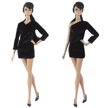 1 предмет кукольной одежды в масштабе 1:6, платье, Маленькое черное платье для куклы 11,5 дюймов 30 см, множество стилей на выбор, подарки для девочек