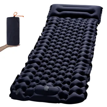 Кемпинг на открытом воздухе, Утолщенная 8-сантиметровая надувная подушка для ног из ТПУ, Кемпинг На открытом воздухе, Водонепроницаемый Спальный коврик для одного путешествия