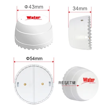 Детектор утечки Wi-Fi, датчик утечки воды, сигнализация для умного дома, приложение Tuya smart Smart Life, оповещение о наводнении, защита от перелива.