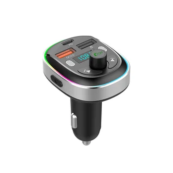 FM-передатчик Bluetooth 5.3, адаптер автомобильного радио Bluetooth, быстрое автомобильное зарядное устройство PD 30W и QC3.0 с громкой связью