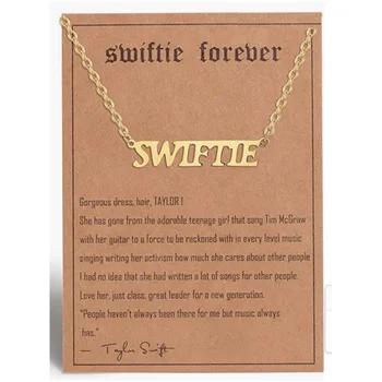 Ожерелье Taylor в стиле WG 28, альбом Swifties, меломан, середина ночных эпох, украшения Speaknow Fearless для меломанов Taylor.