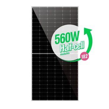 Европейский Склад 550 Вт 560 Вт Элементы Солнечной Панели 182 мм Монокристаллическая Солнечная Фотоэлектрическая Панель мощностью 500 Вт