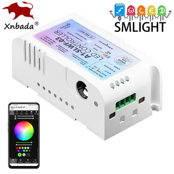 SMLIGHT WLED ESP32 Mic RGBIC Пиксели Светодиодный Контроллер Home Assistant Control WS2812B WS2811 WS2813 WS2815 Светодиодные ленты DC5-24V