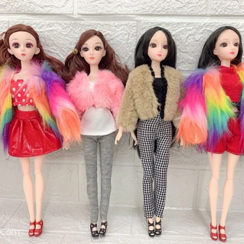 Новый дизайн комплект одежды/30 см кукольная одежда зимняя одежда верхнее пальто свитер юбка брюки наряд для 1/6 Xinyi Fr2 ST Кукла Барби игрушка