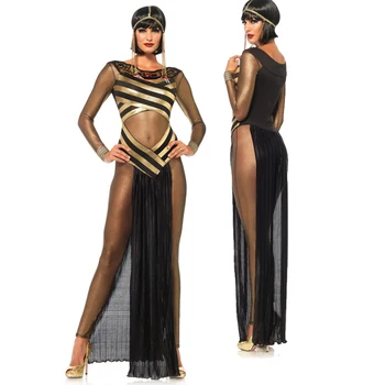 Сексуальная Леди Карнавальный костюм Клеопатры Древнегреческий Египетский косплей на Хэллоуин Нарядное вечернее платье Miku Cosplay Tenue Ecoliere Sexy