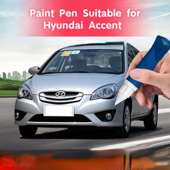 Ручка для рисования Подходит для фиксатора краски Hyundai Accent Вспышка серебристая Специальная краска для ремонта царапин на автомобиле Предотвращение ржавчины Металлик