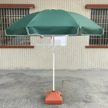 Серебряный клей открытый солнцезащитный зонт с двойным костяным стойлом, круглый рекламный зонт, затенение пляжного зонта