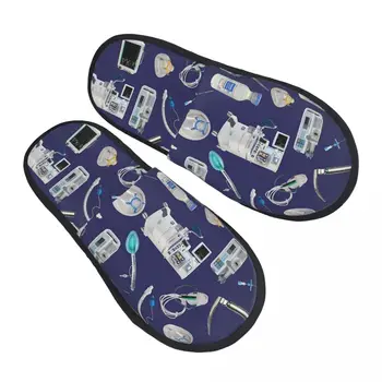 Инструменты торговой ПЛОЩАДКИ BLUE Anesthesia Doctor Мужские и женские пушистые тапочки, уютные специальные домашние тапочки pantoufle homme