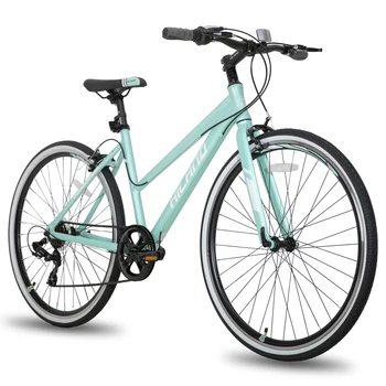Бесплатная доставка по ЕС HILAND 700C Алюминиевая рама City Bike Cruiser гибридный велосипед с двойным дисковым тормозом