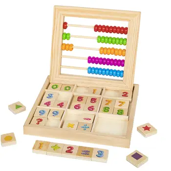 Числовые Блоки Математические Игрушки с 50 Разноцветными Бусинками Математические Развивающие Подсчеты для Детей в возрасте от 3 + Малышей Для Девочек И Мальчиков