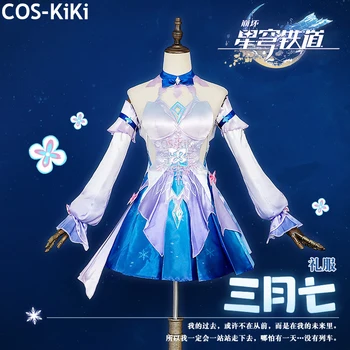 COS-KiKi Honkai: Star Rail 7 марта Игровой костюм Элегантное платье Косплей Костюм Для вечеринки в честь Хэллоуина, Ролевая игра, Наряд Для женщин XS-3XL