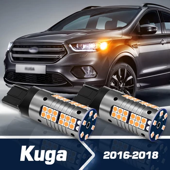 Указатель поворота, 2 шт., светодиодные аксессуары Canbus для Ford Kuga 2 2016 2017 2018