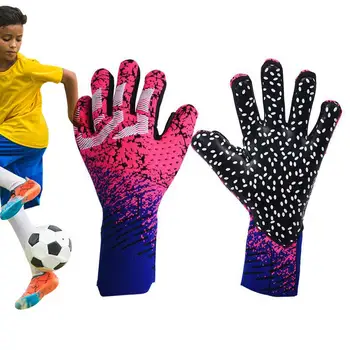 Футбольные перчатки, перчатки вратаря, детские футбольные перчатки с противоскользящими латексными захватами для взрослых и детских футбольных вратарей