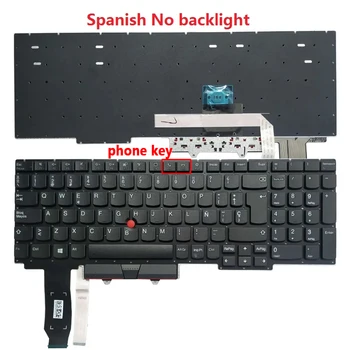 E15 Испанская Клавиатура Для Lenovo ThinkPad E15 Gen 2 (Тип 20T8 20T9 20TD 20TE) E15 Gen 3 E15 G4 Ноутбук SP Без Подсветки Без рамки