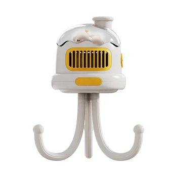 Портативный вентилятор для коляски USB Перезаряжаемый Бесшумный детский ручной вентилятор без лопастей на открытом воздухе