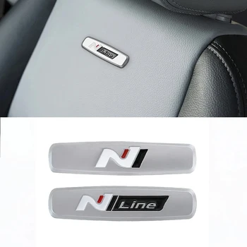 3D Металлический Логотип N Line Эмблема Автокресла Значок Наклейка Для Hyundai N LINE i30 i20 Sonata Accent Tucson Elantra Veloster Kona Tucson