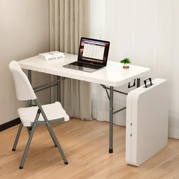 Складной стол, студенческий домашний рабочий стол, Простой Арендованный дом, Офисный письменный стол, Компьютерный стол для тренировок, длинный стол