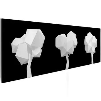 Геометрические деревья, черно-белая абстрактная алмазная живопись, Сделай сам, 5d, полная квадратная круглая дрель, алмазная вышивка, nordic wall art A2191