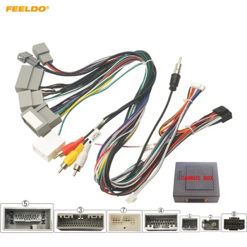 16-контактный жгут проводов автомобильной аудиосистемы FEELDO с коробкой Canbus для Honda Elysion 2012/2015 Адаптер провода для стереосистемы для установки