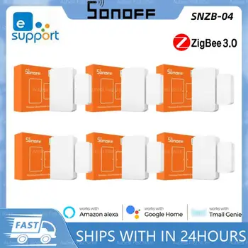 SONOFF SNZB-04 Беспроводной Датчик Окна двери ZigBee Обеспечивает Интеллектуальную связь с ZigBee Bridge Для автоматизации Умного дома В приложении eWeLink
