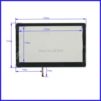 246 мм * 154 мм XWT168 246*154 10.1 - дюймовый резистивный сенсорный дисплей снаружи, плоский экран для рукописного ввода в таблице