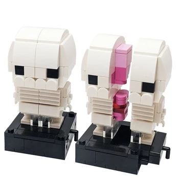 Анатомия Gobricks MOC Модель Brickheadzs Набор строительных блоков Аксессуары из кирпичных частиц Игрушки-головоломки для детей, подарки на день рождения