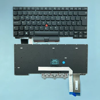 Клавиатура XIN UK Для Ноутбука LENOVO IBM Thinkpad E14 Gen1 Gen2 Черная С Точкой Мыши Английский V185920AK1 PK131D53A22
