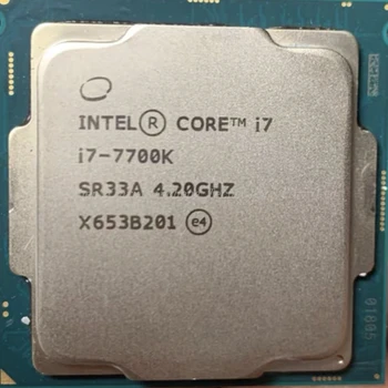 Процессор Intel Core i7-7700K i7 7700K с частотой 4,2 ГГц, используемый четырехъядерный восьмипоточный процессор 8M 91W LGA 1151