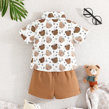 Гавайский наряд для мальчика, рубашка на пуговицах для мальчика, детские шорты, летняя одежда для ребенка, пляжная одежда для мальчика