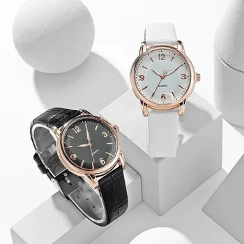 Модный кожаный ремешок, женские кварцевые часы, многоугольное стекло, роскошные женские часы, кварцевый циферблат, креативный модный браслет для кварцевых часов