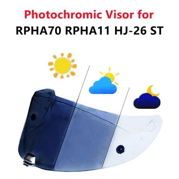 Фотохромный Козырек Шлема для HJC RPHA70 RPHA11 HJ-26 ST Shield Универсального Размера Солнцезащитный Крем Casco Moto Аксессуары