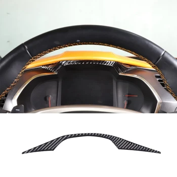 Для Corvette C7 2014-2019 Мягкие накладки на приборную панель автомобиля из углеродного волокна, отделка приборной панели, наклейки, аксессуары