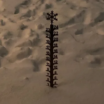 Наружный ретро-датчик снега, измеряющий количество снега в Рождественские праздники, подходит для газона во дворе