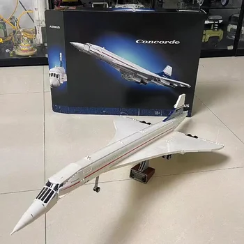 2023 НОВЫЕ 10318 ЗНАЧКОВ Concorde Airbus Знаменитая Сверхзвуковая Коммерческая Пассажирская Модель Самолета Строительные Блоки Игрушки Для Детских Подарков