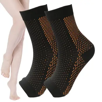 Носки для невропатии без пальцев, Компрессионные носки для лодыжек, Мужские Женские Успокаивающие Носки Для фиксации голеностопного сустава, облегчение боли при подошвенном фасциите.