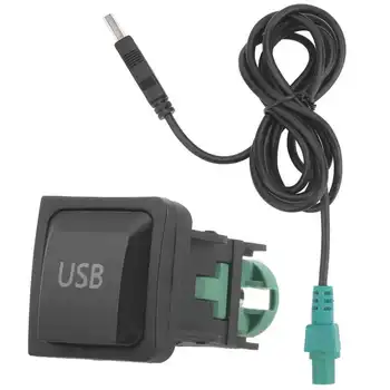 150 см Автомобильный USB-адаптер Аудиокабель с переключателем Универсальный для телефона/планшета/MP3-радио Воспроизведение музыки Автомобильные аксессуары