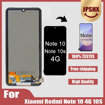 Дисплей Для Xiaomi Redmi Note 10S ЖК-Дисплей С Сенсорным Экраном Digitizer В Сборе Note 10S M2101K7BG M2101K7BI M2101K7BNY M2101K7BL