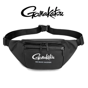 Мужская водонепроницаемая сумка для рыбалки Gamakatsu, модный уличный поясной рюкзак, повседневная сумка на одно плечо, мужская сумка через плечо