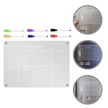 1 комплект магнитной доски объявлений Доска объявлений со списком Доска для записи расписания Планирование холодильника