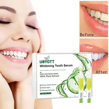 Эссенция для отбеливания зубов с натуральным ароматом мяты Для ухода за полостью рта Удаляет пятна от ампул 10 шт. Эффективная Зубная паста для чистки зубов X5T0