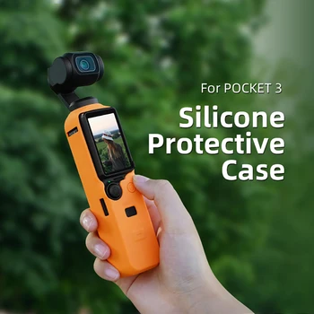 Защитный чехол для камеры, силиконовый чехол для предотвращения столкновений, аксессуары для защиты камеры, совместимые с DJI OSMO Pocket 3