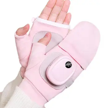 Водонепроницаемые перчатки с USB-подогревом, зимняя тепловая грелка для рук, электрическая нагревательная перчатка для внутреннего офиса, велосипедные перчатки, безопасность